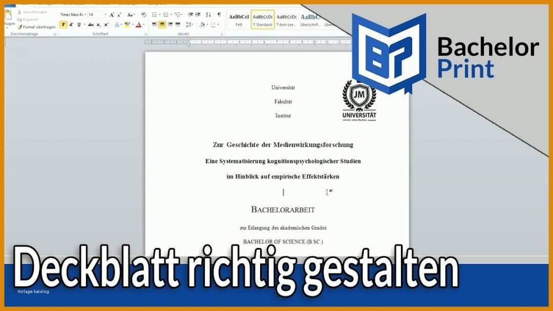 Moderne Bachelorarbeit Powerpoint Vorlage 1280x720