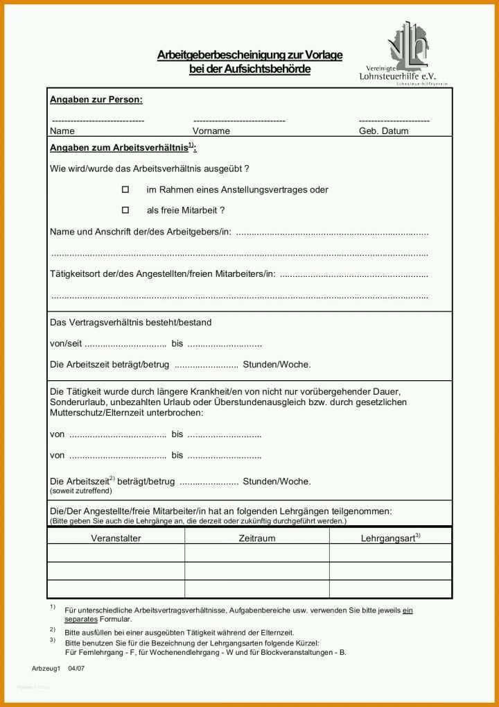Faszinieren Bescheinigung Zur Vorlage Beim Finanzamt Auswärtstätigkeit 2017 1140x1614