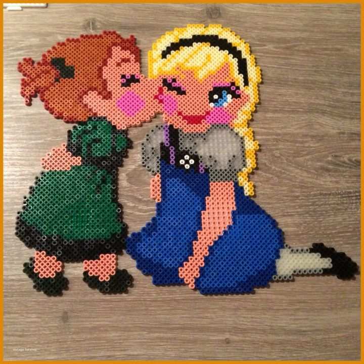 Fabelhaft Bügelperlen Vorlagen Elsa Und Anna 1136x1136