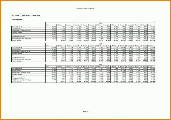 Faszinieren Finanzplan Erstellen Vorlage 1754x1240