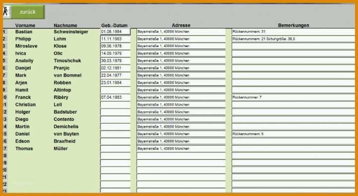 Angepasst Fußball Aufstellung Vorlage Excel 1204x661