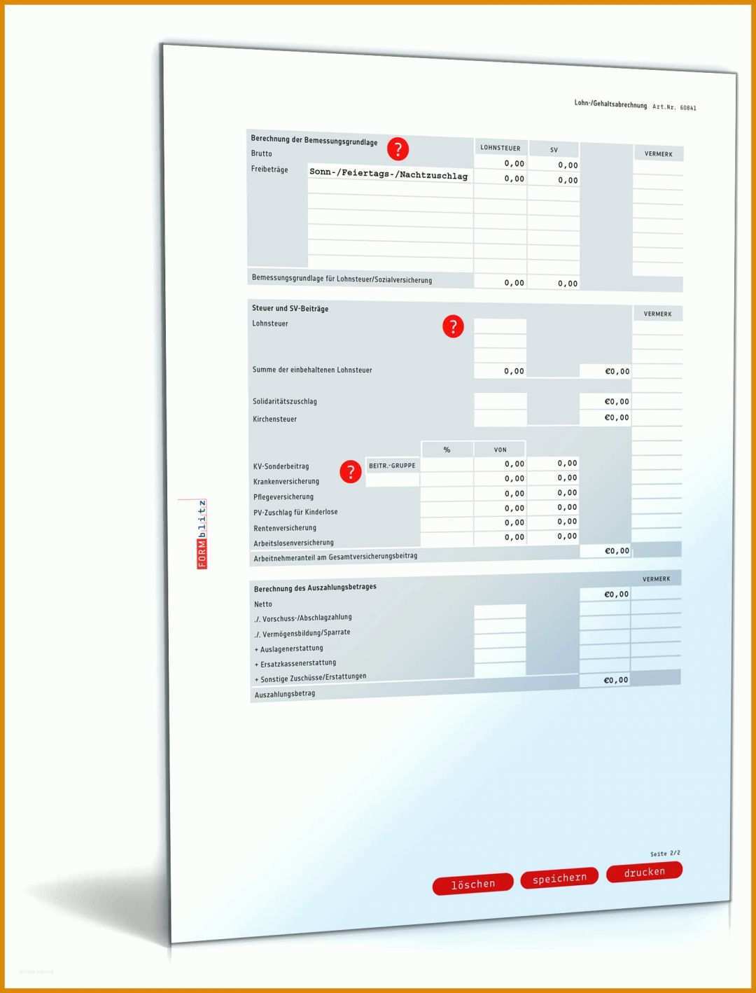 Perfekt Gehaltsabrechnung Vorlage Excel 1600x2100