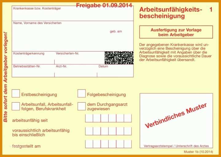 Kreativ Krankmeldung Fälschen Vorlage 960x682