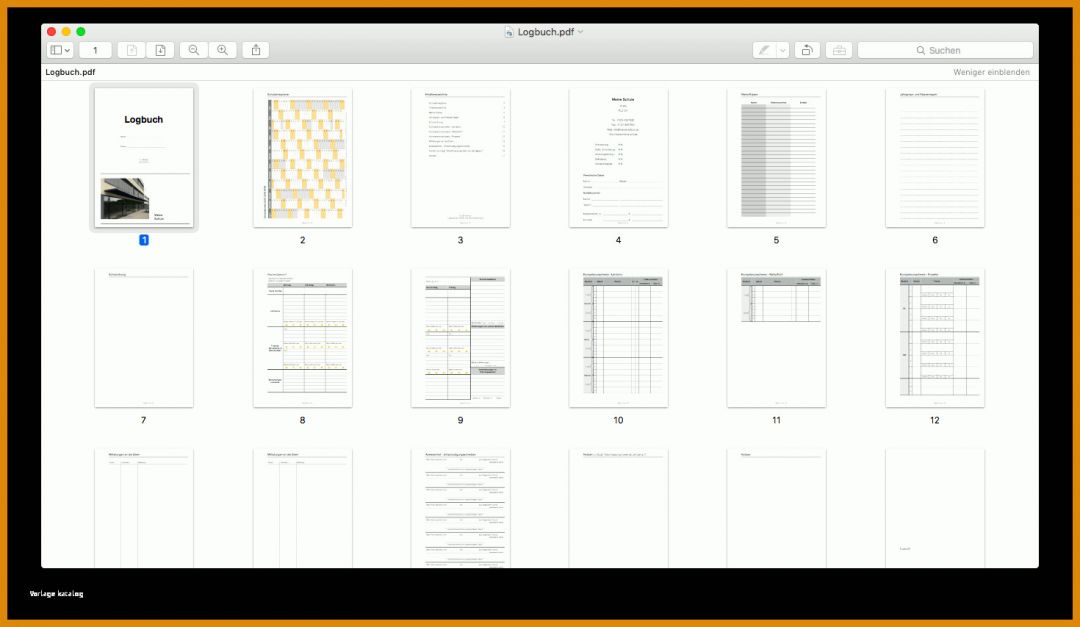Großartig Logbuch Vorlage 1470x853