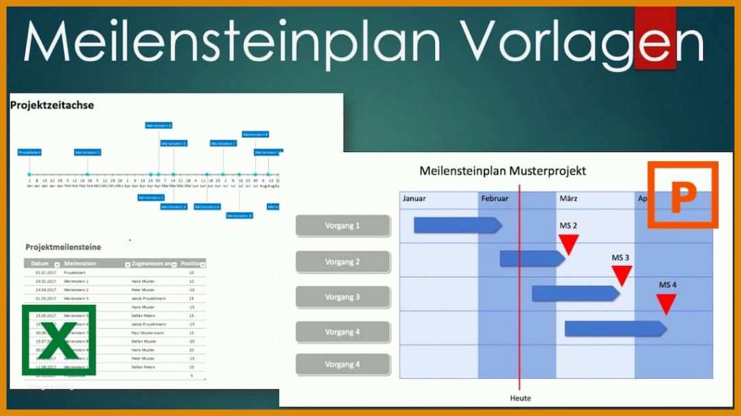 Faszinieren Meilensteinplan Vorlage Excel 1138x640