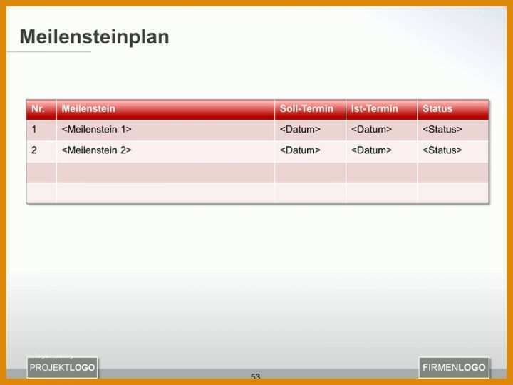 Modisch Meilensteinplan Vorlage Kostenlos 800x600