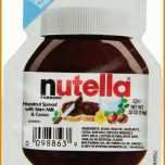 Faszinieren Mini Nutella Etikett Vorlage 1021x1257