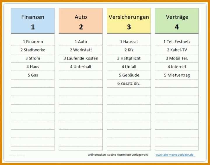 Ordnerrücken Breit Vorlage Vorlage Zur Beschriftung Von Ordnerruecken