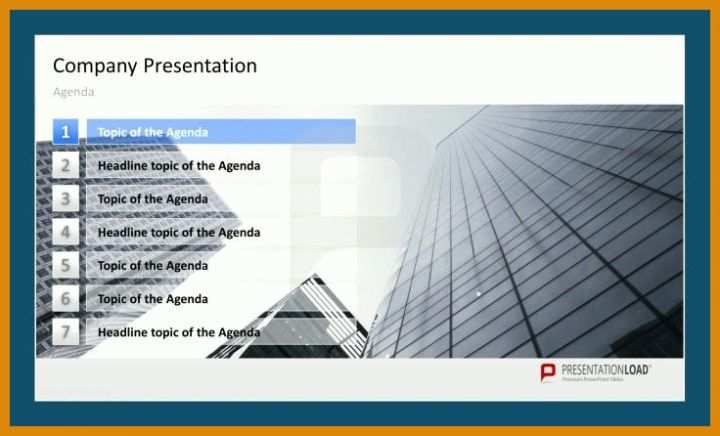 Powerpoint Vorlagen Professionell Agenda Powerpoint