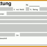 Kreativ Quittung Kaution Vorlage 750x518