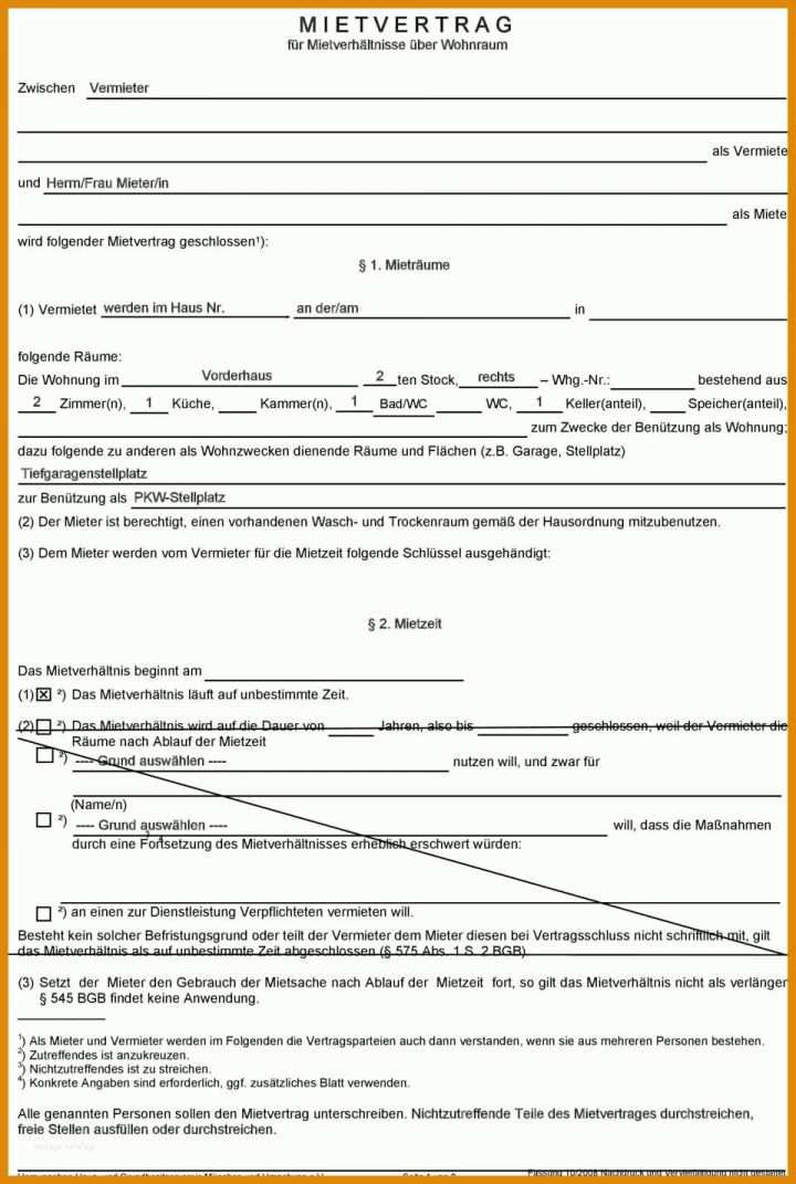 Wunderschönen Untermietvertrag Vorlage Pdf 960x1428