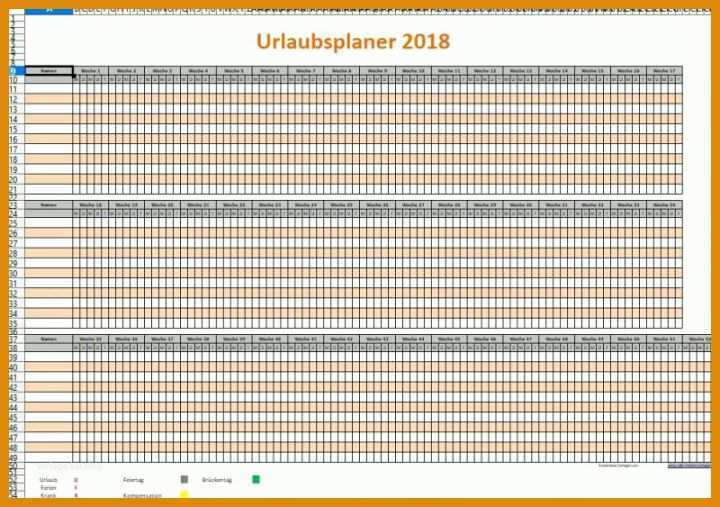 Sensationell Urlaubsplaner Excel Vorlage 800x563