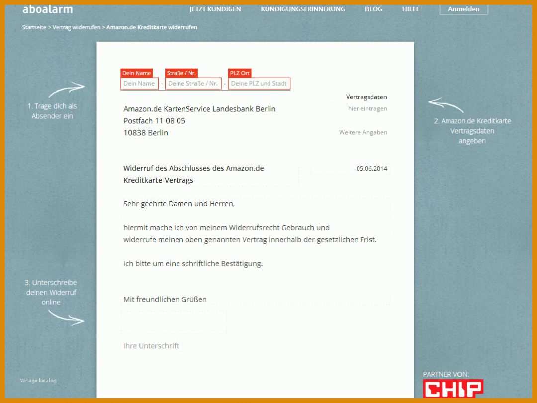 Erschwinglich Amazon Visa Kündigen Vorlage 1083x812