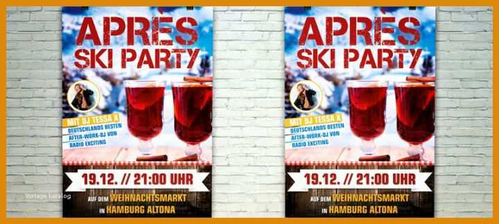 Unglaublich Apres Ski Party Flyer Vorlage 800x360