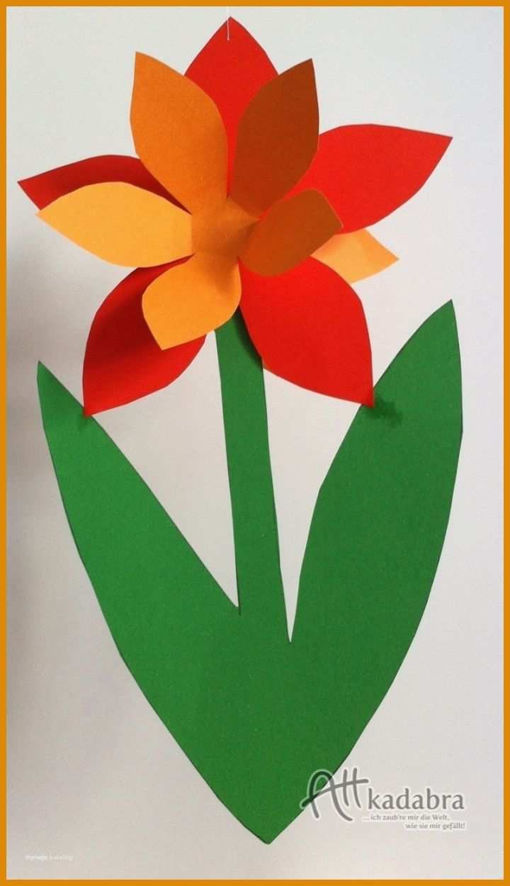 Großartig Blumen Basteln Mit Kindern Vorlagen 800x1389