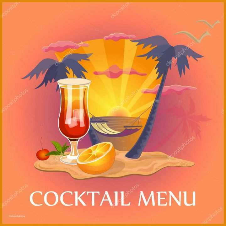 Beste Cocktailkarte Vorlage 1024x1024