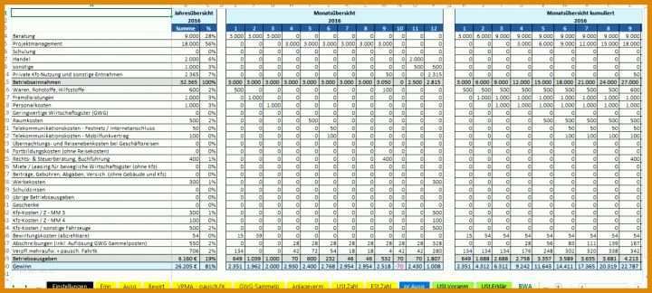 Phänomenal Excel Vorlage Buchhaltung Kostenlos 1368x616