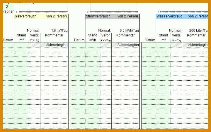 Schockieren Excel Vorlage Stromverbrauch 749x471