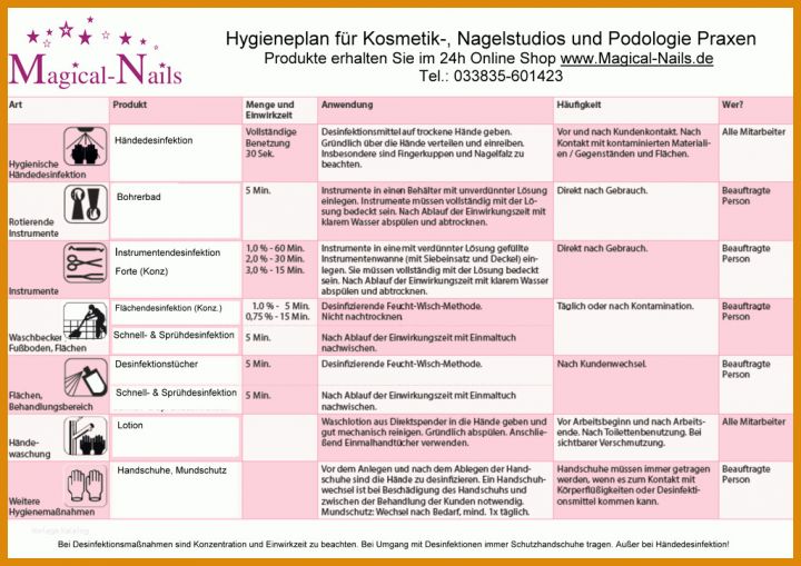 Wunderschönen Hygieneplan Vorlage 1024x724