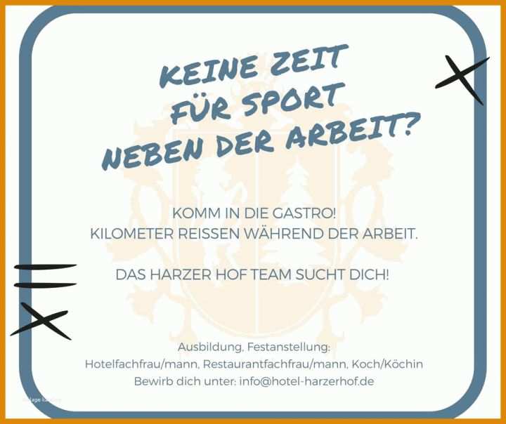 Original Kreative Stellenanzeige Vorlage 940x788