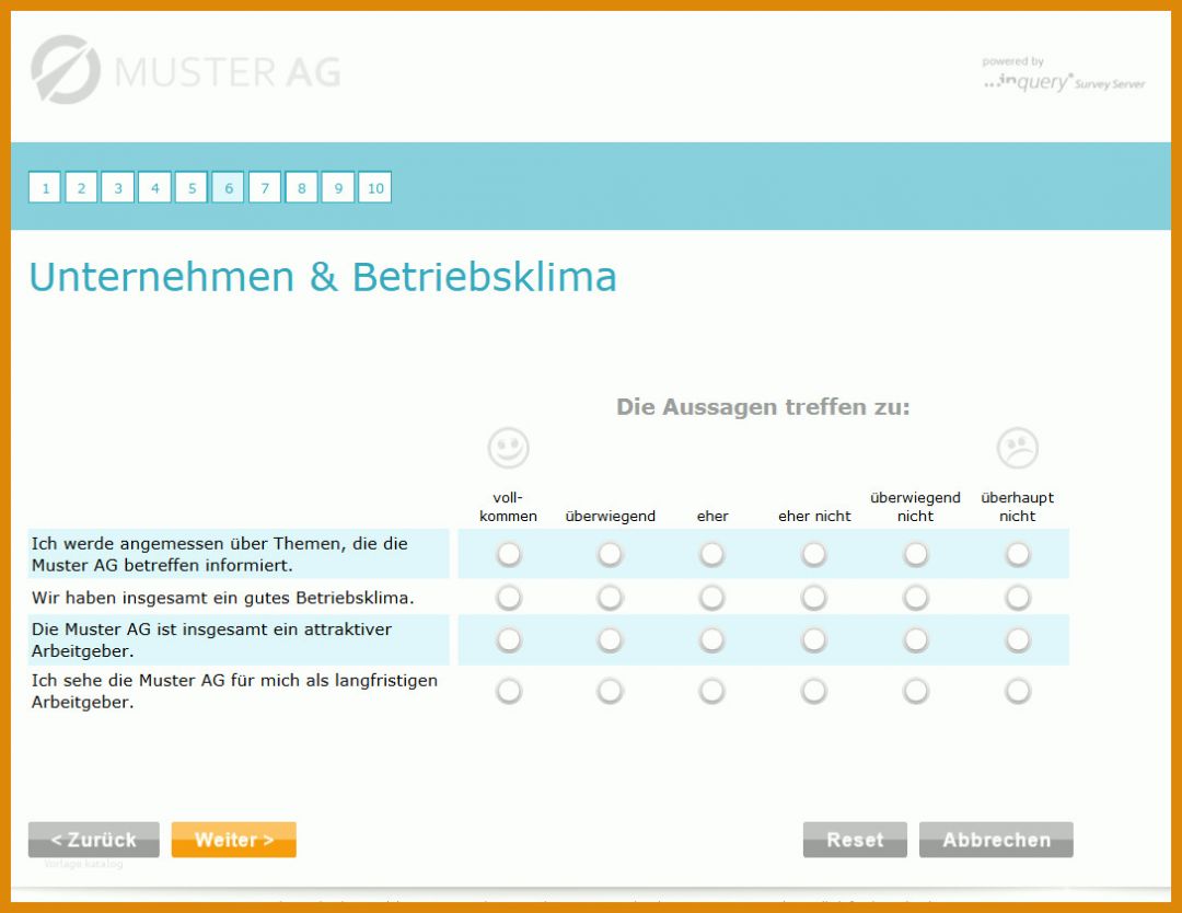Auffällig Mitarbeiterbefragung Zufriedenheit Vorlage 1089x841