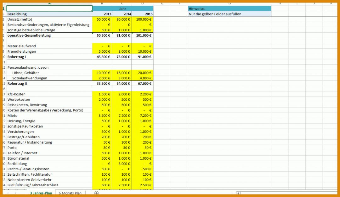 Angepasst Projektkostenrechnung Excel Vorlage 1268x737