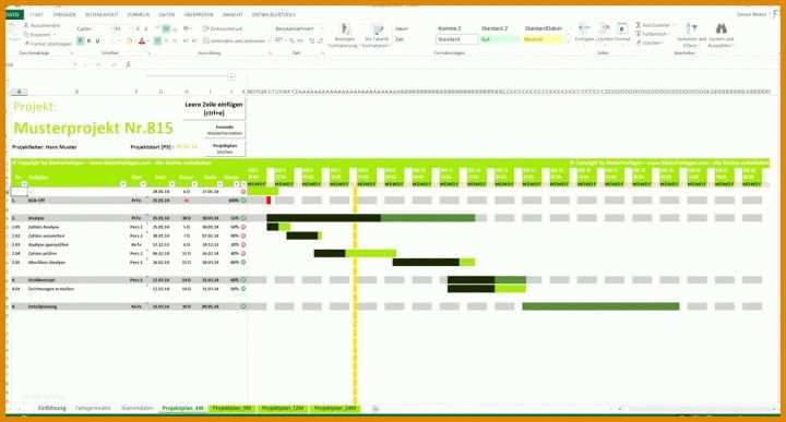 Hervorragen Projektplan Powerpoint Vorlage Kostenlos 1400x752