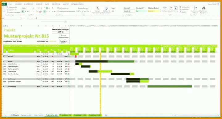 Hervorragen Projektplan Powerpoint Vorlage Kostenlos 1400x752