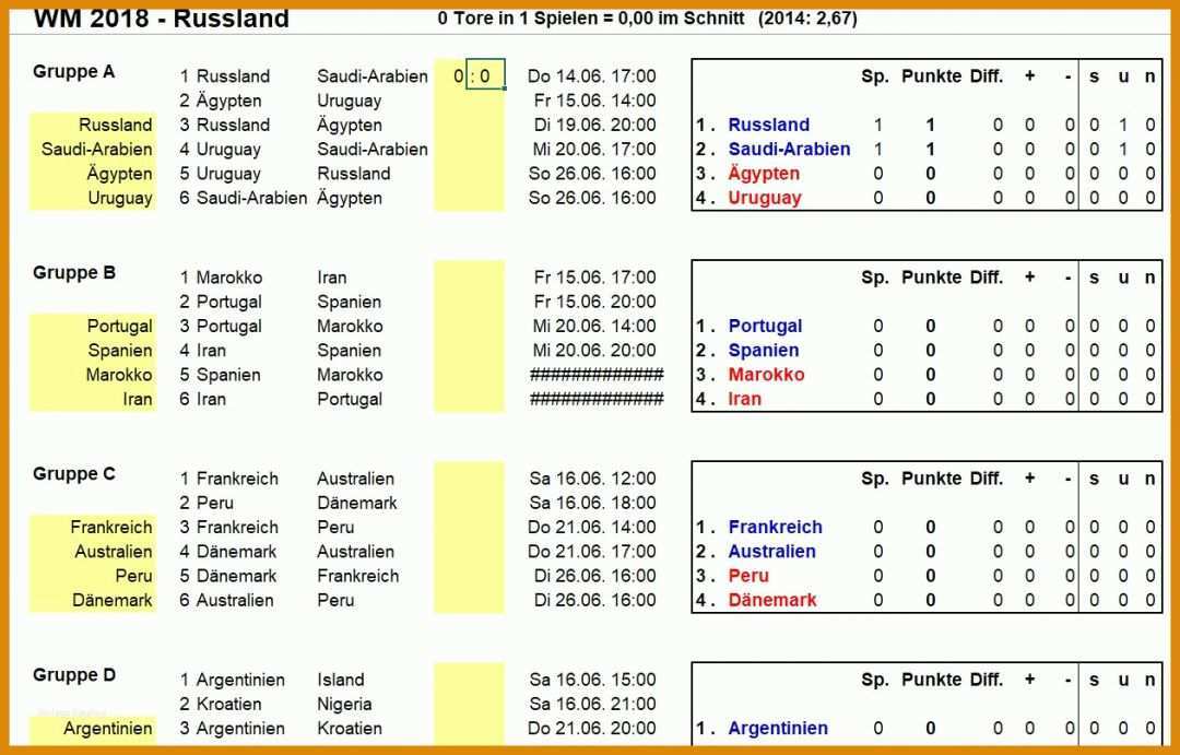Perfekt Spielplan Excel Vorlage 1262x807