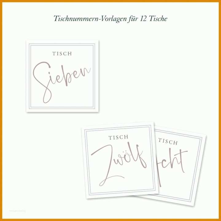 Erstaunlich Tischnummern Vorlage 980x980