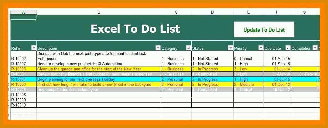 Exklusiv to Do Liste Vorlage Excel 1080x422