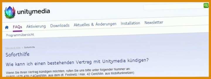 Schockierend Unitymedia Sonderkündigung Umzug Vorlage 969x365