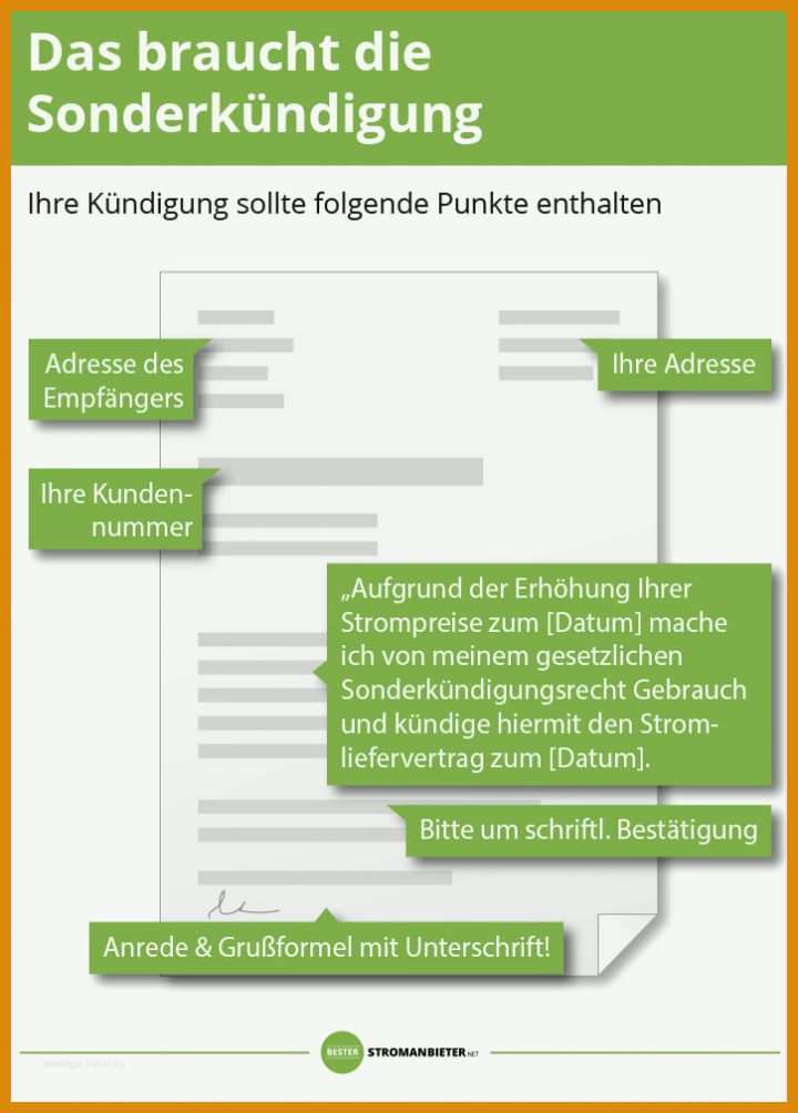 Vorlage Sonderkündigungsrecht Strom Vorlage Kundigung Strom Sonderkundigungsrecht Schon Sonderkundigungsrecht Bei Preiserhohung Des Stromanbieters