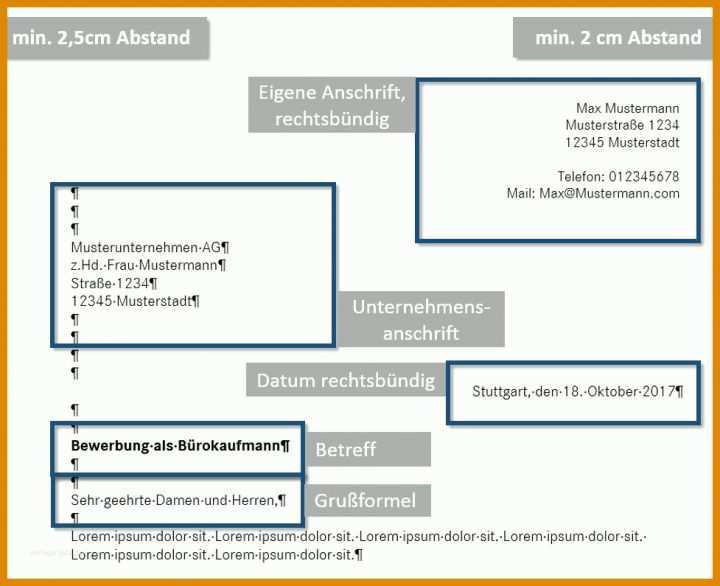 Phänomenal Word Vorlage Anschreiben Din 5008 977x795