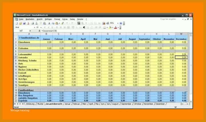 Faszinierend Ausgaben Excel Vorlage Kostenlos 800x474