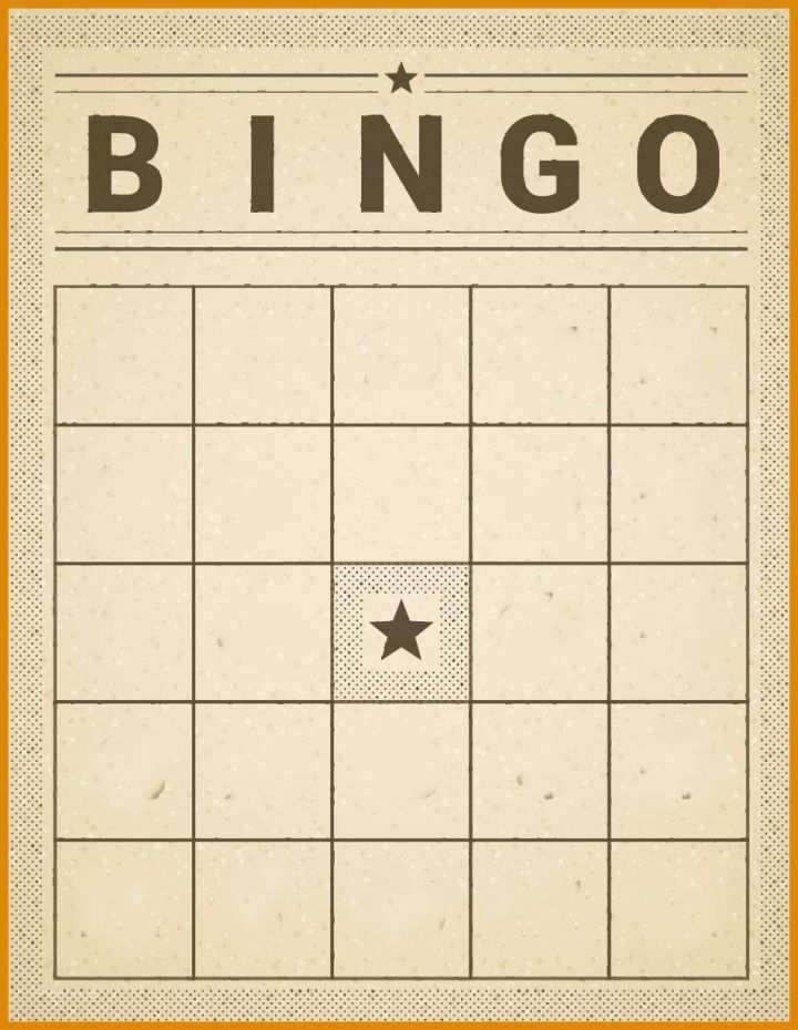 Erschwinglich Bingo Vorlage 952x1230