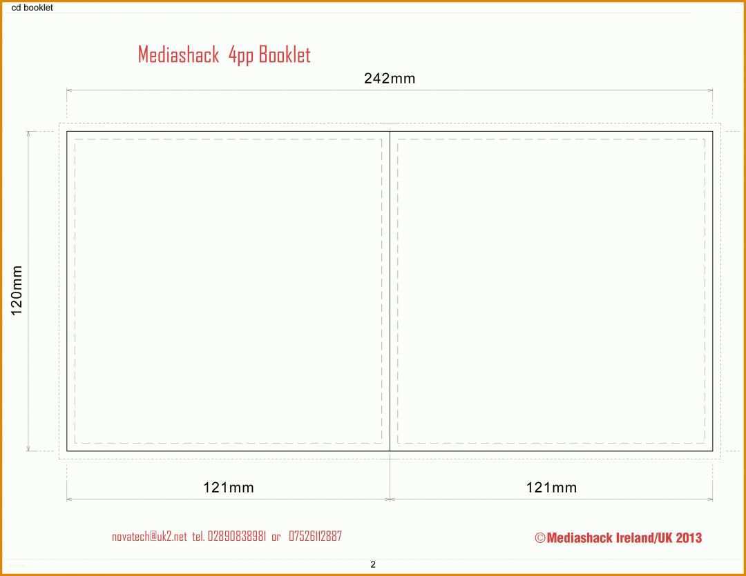 Moderne Cd Booklet Vorlage 3300x2550