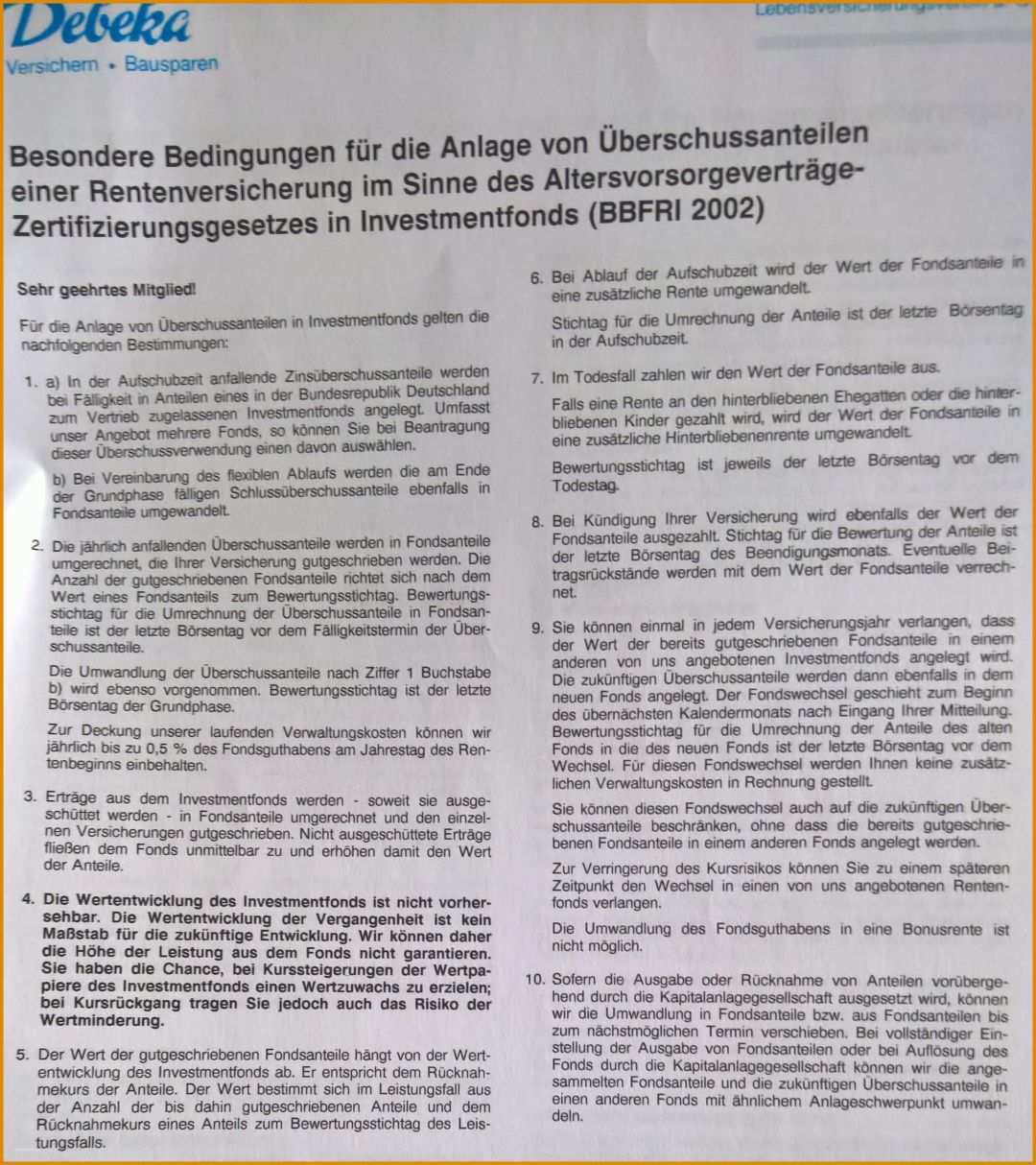 Außergewöhnlich Debeka Rentenversicherung Kündigen Vorlage 3008x3382