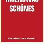 Bemerkenswert Die Partei Plakat Vorlage 1447x2048