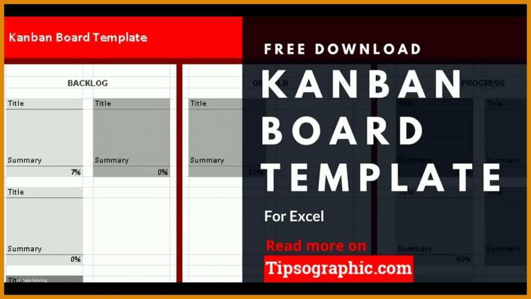 Sensationell Kanban Board Excel Vorlage 1280x720