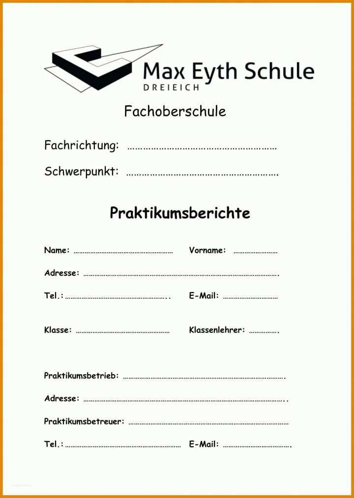 Wunderschönen Praktikumsbericht Vorlage Pdf 1261x1774