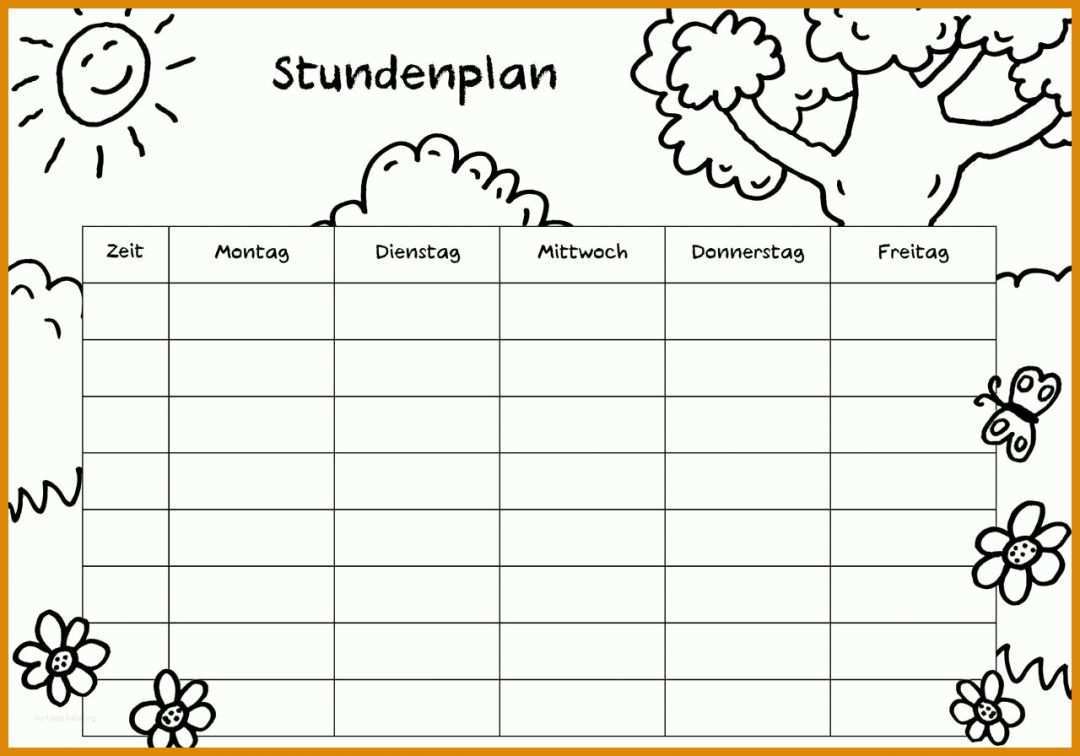 Überraschen Stundenplan Vorlage 1280x896