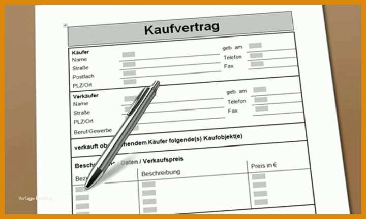 Vorlage Bauvertrag Office Vorlage Muster Kaufvertrag Schreiben