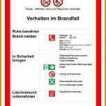 Unvergesslich Vorlage Brandschutzordnung Teil B 793x1122