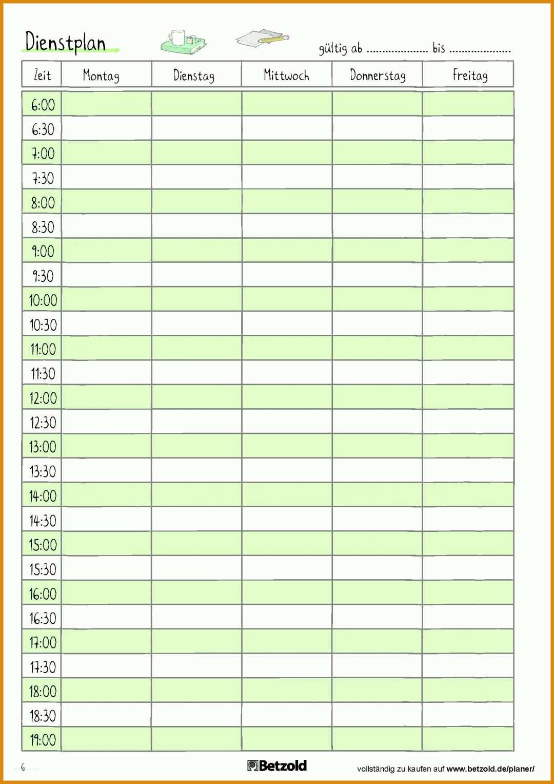 Atemberaubend Vorlage Dienstplan 1654x2339