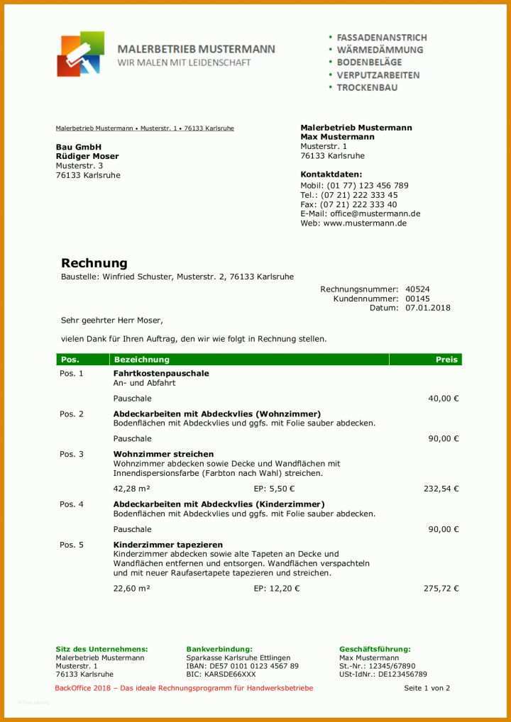 Überraschen Vorlage Rechnung Word Download Kostenlos 1182x1672