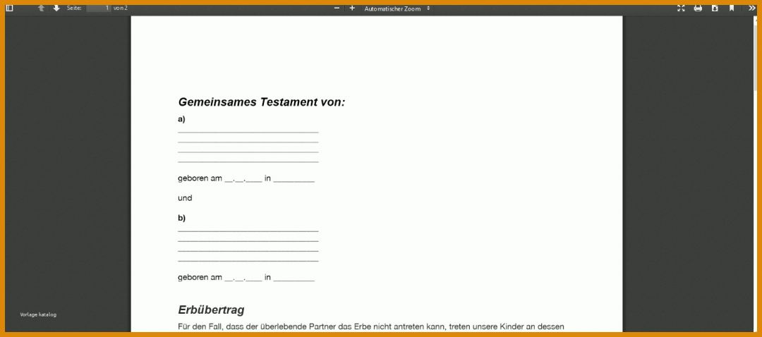 Atemberaubend Vorlage Testament Auf Gegenseitigkeit 1536x680