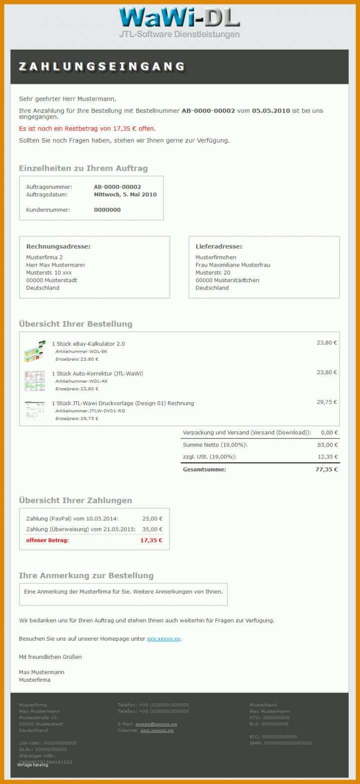 Bestbewertet Zahlungsbestätigung Vorlage 850x1848