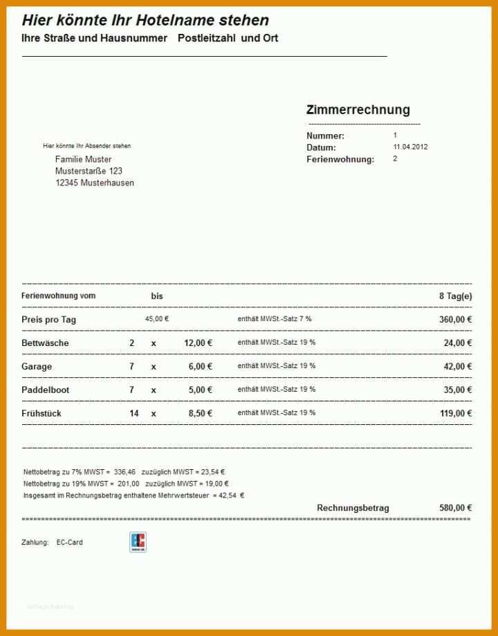 Modisch Excel Vorlage Rechnung Kleinunternehmer Kostenlos 765x976