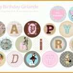 Original Happy Birthday Girlande Vorlage 1600x1006